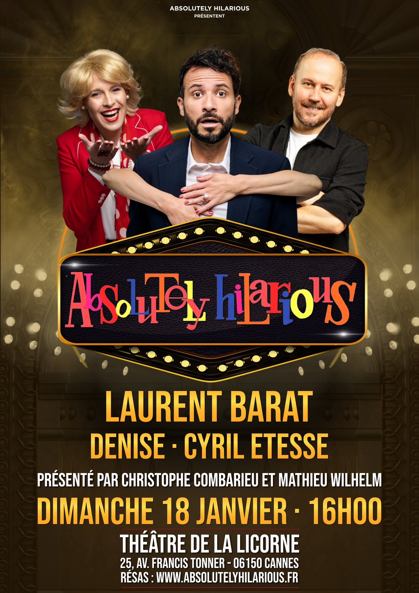 18-01-26 Affiche ABSOLUTELY CANNES LA LICORNE 18-01-26