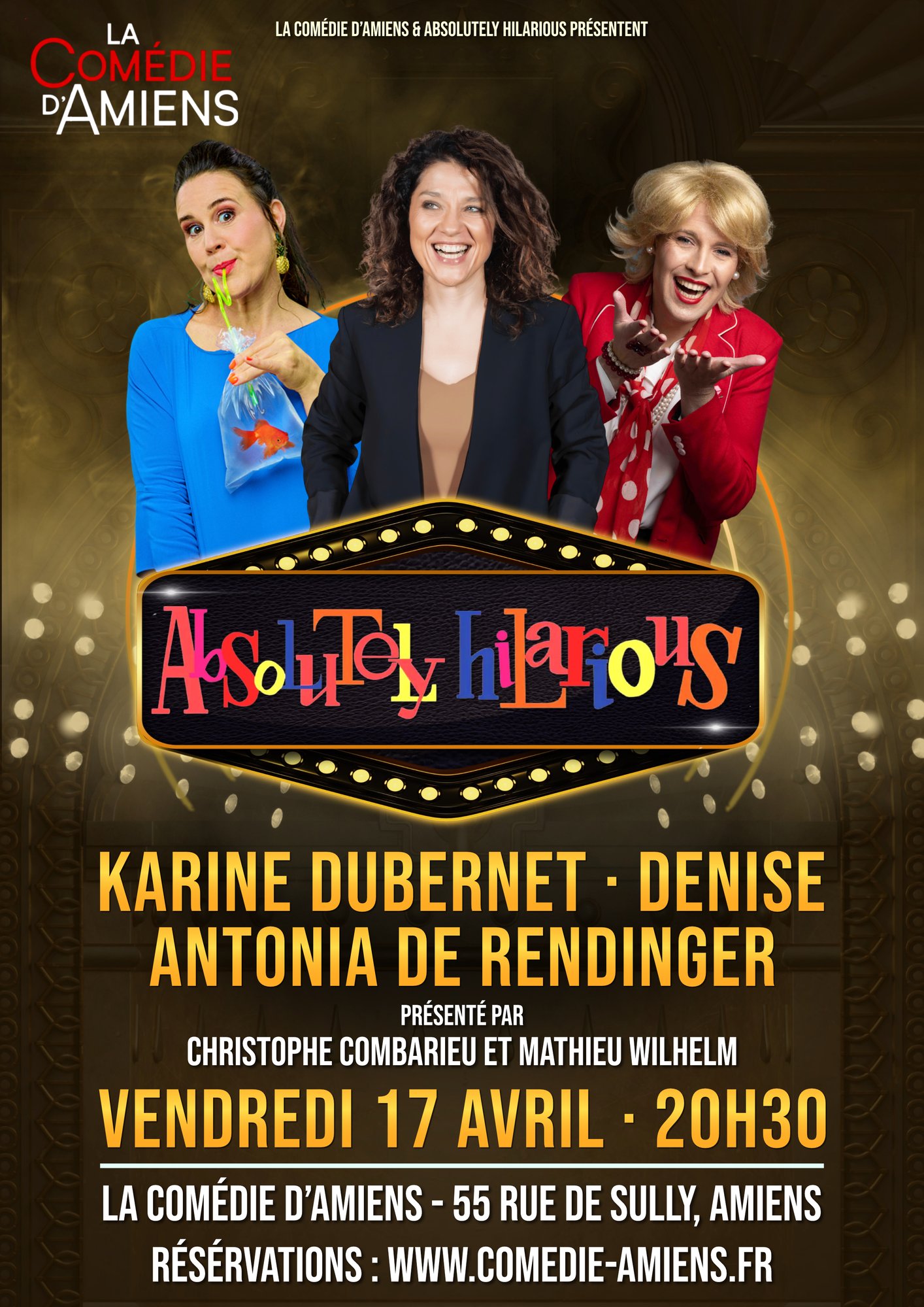 Affiche ABSOLUTELY HILARIOUS 17-04-25 Comédie dAmiens