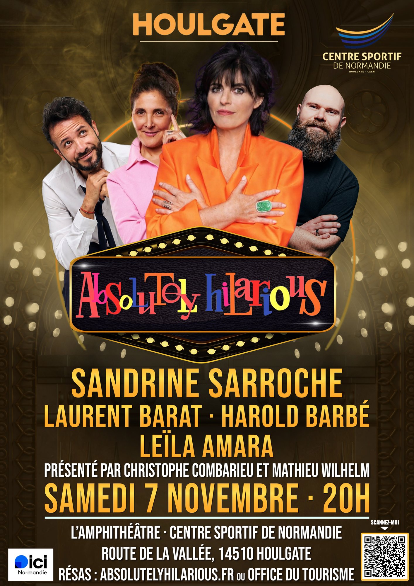 Affiche Absolutely Hilarious avec Sandrine Sarroche Houlgate 07-11-26-1