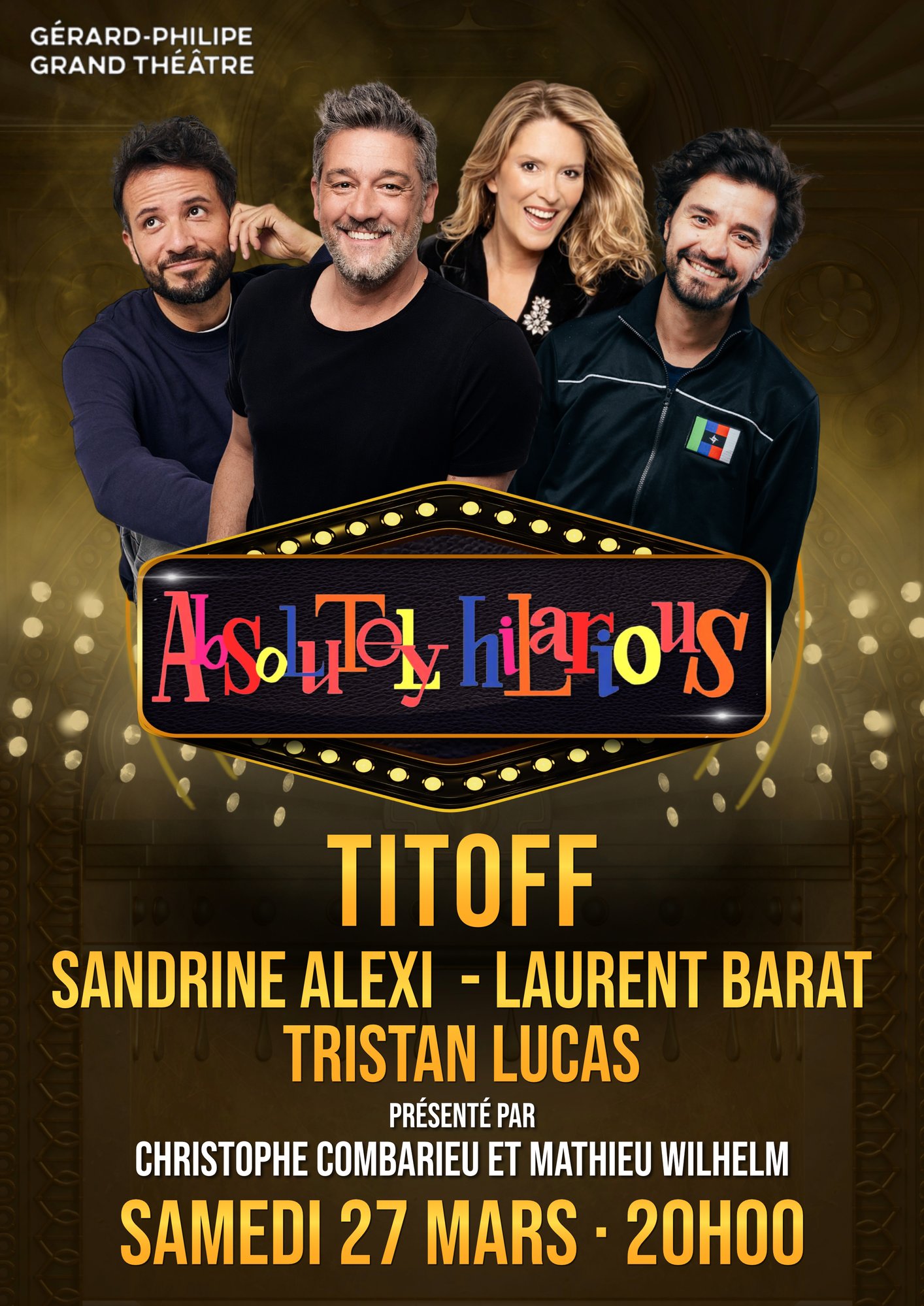Affiche Absolutely Hilarious avec Titoff 27-03-26 Calais